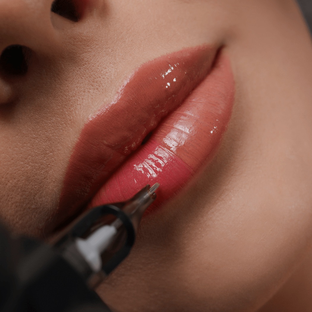 Aquarell Lips, Lippenpigmentierung in lebendigen Farben